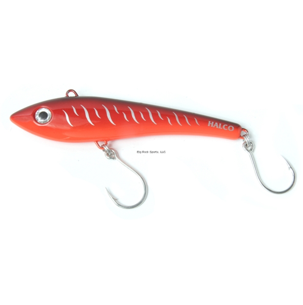 Picture of Halco Max 220 Bibless Minnow #R18 Red Tiger, 8 2/3", 6 1/3Oz, Inline Single Hooks