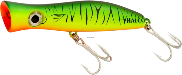 Picture of Halco Roosta Popper 105, 4 1/2", 1 3/8 Oz, Fluorescent Green, Floating