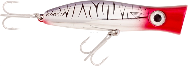 Picture of Halco Roosta Popper 105 #R49 Chrome Tiger - 4.5" 1 3/8Oz