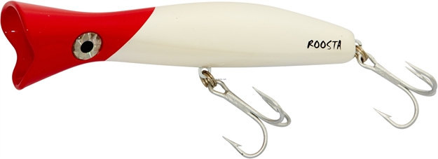 Picture of Halco Roosta Popper 160, 6 3/8", 2 5/8 Oz, White Redhead, Floating