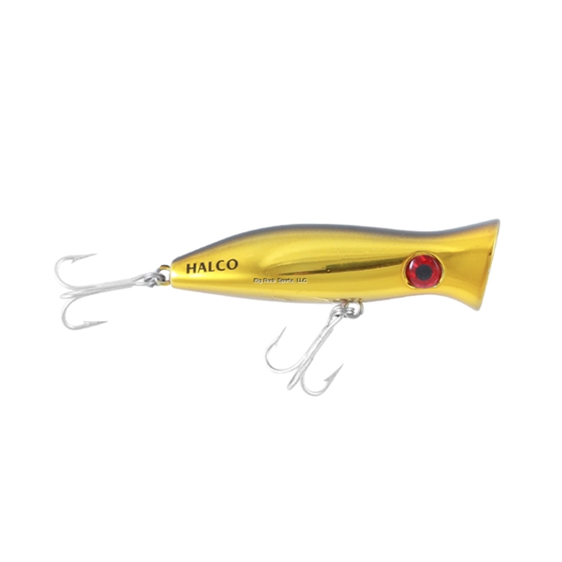 Picture of Halco Roosta Popper 80 #H51 Chrome Gold Black Back
