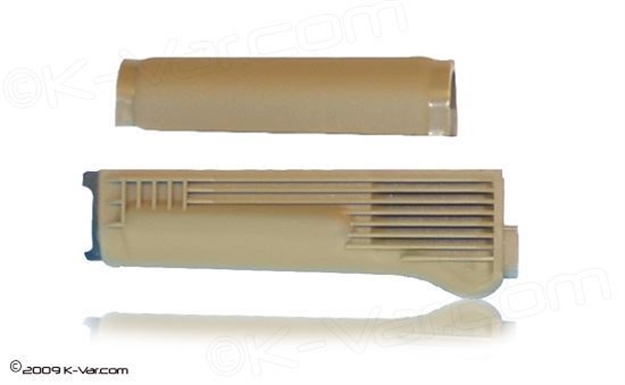Picture of Handguard Set, For Stamped Receiver, Stainless Steel Heat Shield, Desert Sand Polymer, Arsenal