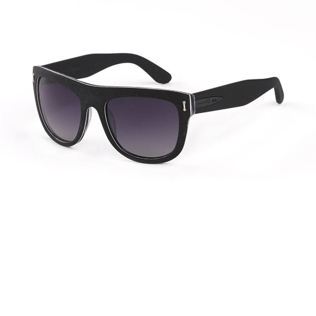 Picture of Hang Ten Gold Surf Woody-Wood Black/Gradient Smoke Lens