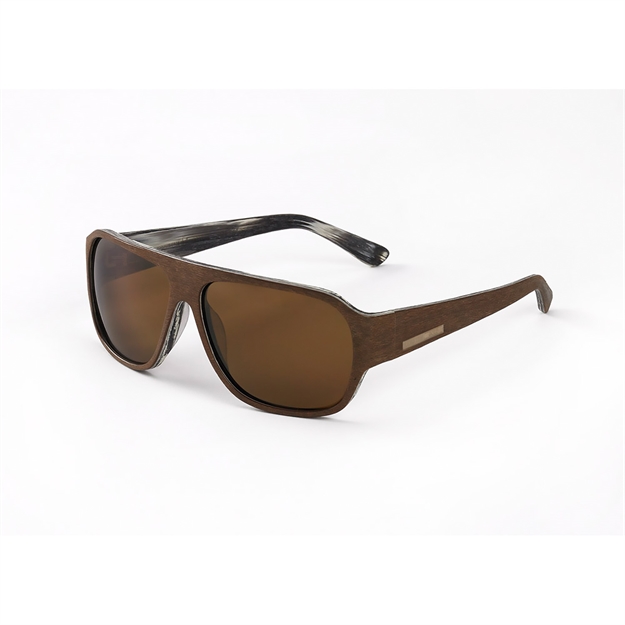 Picture of Hang Ten Gold The Balsa Fish-Brown 2 Tone Wood/Brown Lens