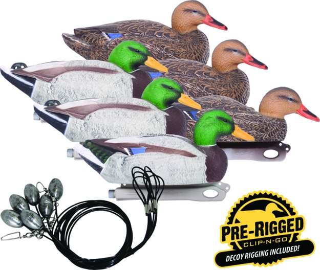 Picture of Hard Core Mallards Pre Rigged 6Pk