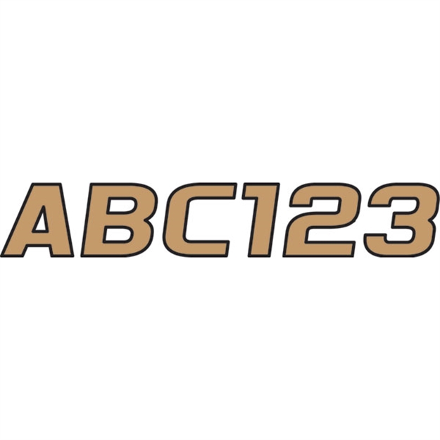 Picture of Hardline Let Num Kit 700 Brnbk