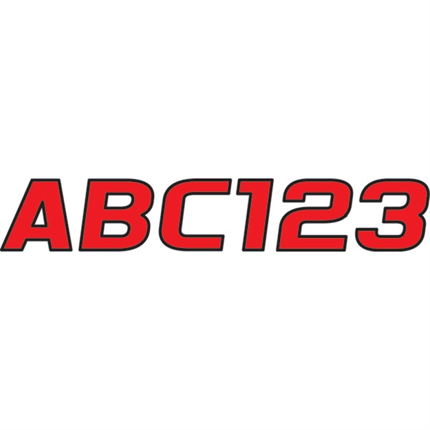 Picture of Hardline Let Num Kit 700 Redbk