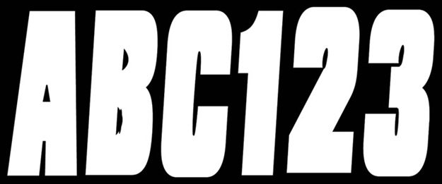 Picture of Hardline Letter-Number Kit Solidwhi