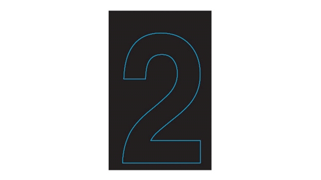 Picture of Hardline Single Num S.A.10Pk Blk-2