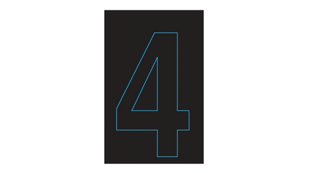 Picture of Hardline Single Num S.A.10Pk Blk-4