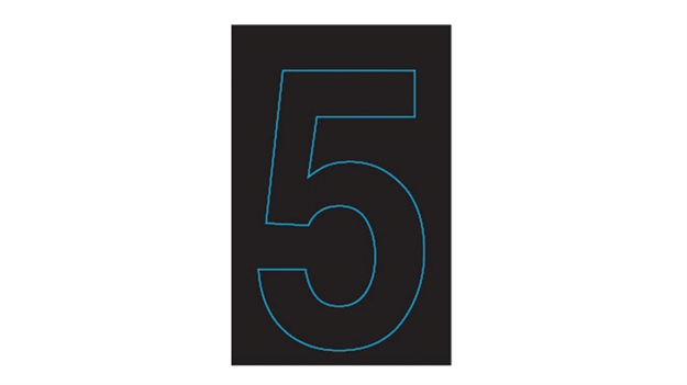 Picture of Hardline Single Num S.A.10Pk Blk-5