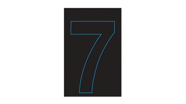 Picture of Hardline Single Num S.A.10Pk Blk-7