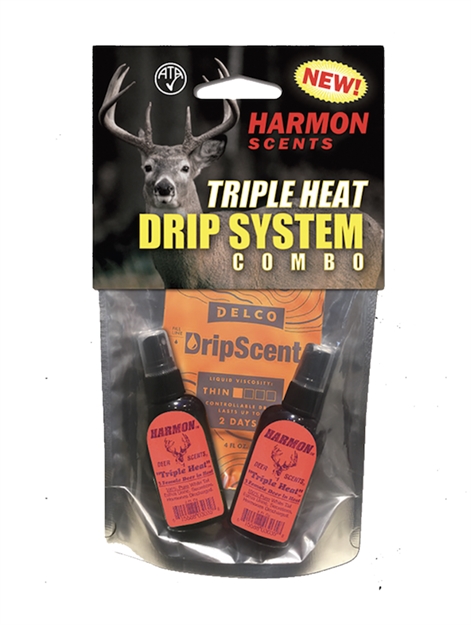 Picture of Harmon Deer Scents Triple Heat Drip System Combo W/Triple Heat & Dominant Buck 2X2oz Kit