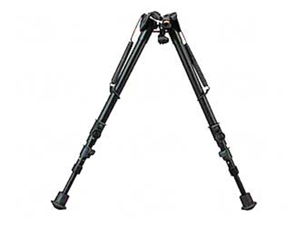 Picture of Harris Bipods 25Cs Swivel 25C Swivel Stud, 13.50-27", Black Steel/Aluminum, Rubber Feet 25C-S