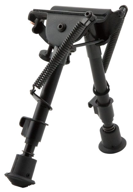 Picture of Harris Bipods Brm1a2 Non-Swivel BR Swivel Stud, 6-9", Black Steel/Aluminum, Notched Legs, Rubber Feet BRM-1A2