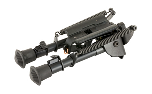 Picture of Harris Bipods S-Brm Swivel BR Swivel Stud, 6-9", Black Steel/Aluminum, Notched Legs, Rubber Feet BRM-S