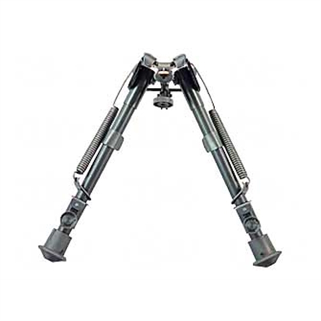 Picture of Harris Bipods L1a2 Non-Swivel L Swivel Stud, 9-13", Black Steel/Aluminum, Rubber Feet L-1A2