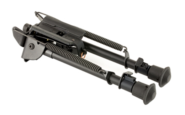 Picture of Harris Bipods Lms Swivel L Swivel Stud, 9-13", Black Steel/Aluminum, Notched Legs, Rubber Feet LM-S