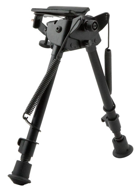 Picture of Harris Bipods Lms Swivel L Swivel Stud, 9-13", Black Steel/Aluminum, Notched Legs, Rubber Feet LM-S 051156012133
