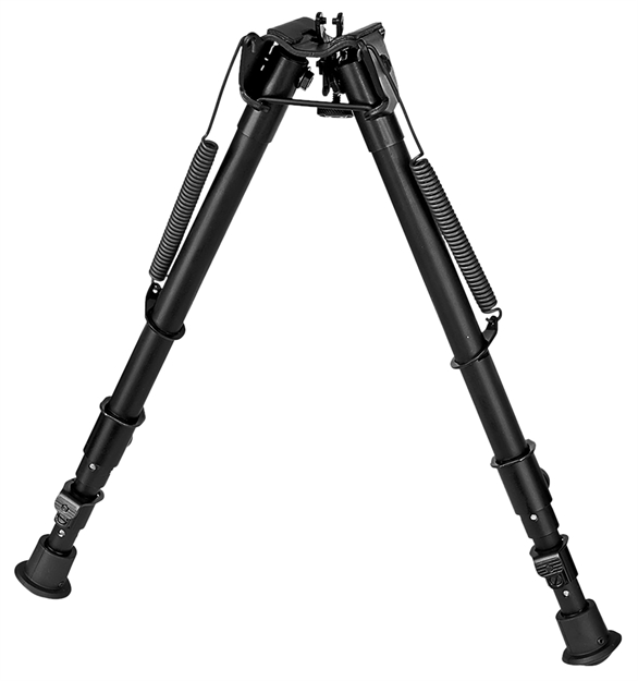 Picture of Harris Bipods 251A2 Non-Swivel 25 Swivel Stud, 12-25", Black Steel/Aluminum, Rubber Feet 25-1A2 051156112253