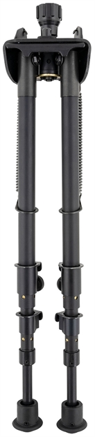 Picture of  Harris Bipods S-25Cp Swivel 25C Picatinny, 13.50-27", Black Steel/Aluminum, Rubber Feet 511561132296