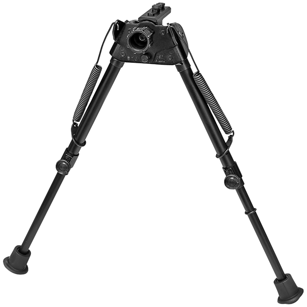 Picture of Harris Bipods S-L2m-Lok Swivel L M-Lok, 9-13", Black Steel/Aluminum, Self-Leveling Legs, Rubber Feet SL2MLOK