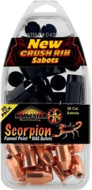 Picture of Harvester Muzzleloaders Scorpion 50Cal 300Gr .451 Funnel Point Sabot 20Pk<