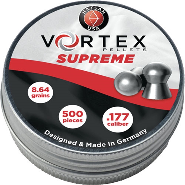 Picture of Hatsan Airguns Vortex Supreme Pellets .177 8.64 Grain 500 Pack