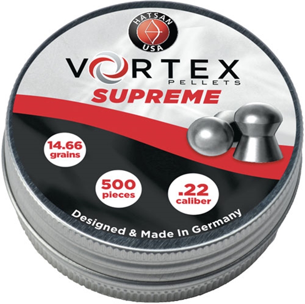Picture of Hatsan Airguns Vortex Supreme Pellets .22 14.66 Grain 500 Pack