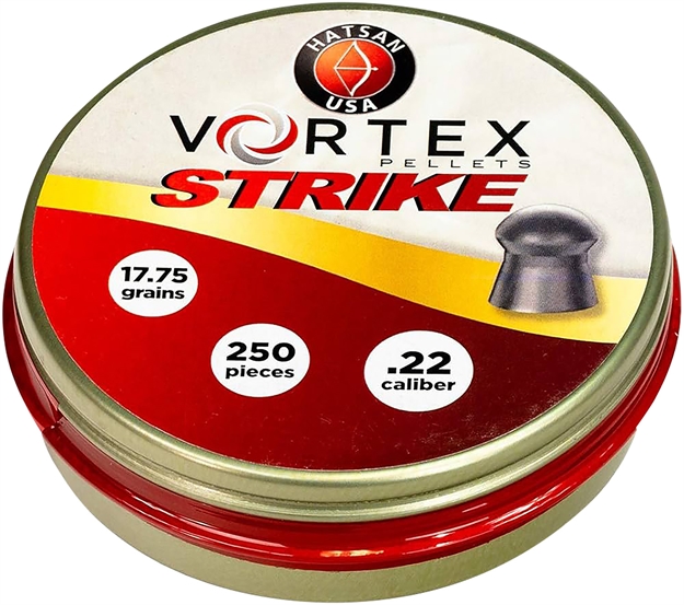 Picture of  Hatsan Usa Ha90641 Vortex Strike Pellets 22Cal Lead Domed 250 Pellets 817461015852