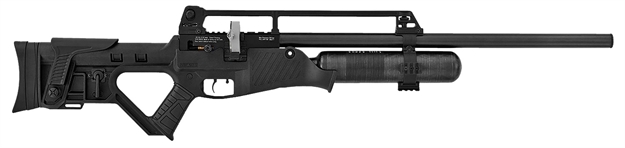 Picture of  Hatsan Usa Hgblitz30 Blitz Air Rifle 30 Cal Carbon Fiber Air Tank, Open Sights, Synthetic Tactical Stock W/Elevation Adjustable Cheek Rest,  Integrated Pistol Grip 817461016378