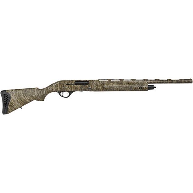 Picture of  Escort Heps2022054y PS Youth 20 Gauge Semi-Auto 3" 4+1 22" Mossy Oak Bottomland Vent Rib Barrel, Grooved Aluminum Receiver, Adj Lop & Shim Mossy Oak Bottomland Synthetic Stock, Right Hand 817461014824