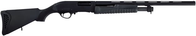 Picture of  Escort Hefh2022051y Field Hunter  Youth 20 Gauge Pump 3" 4+1 22" Black Vent Rib Barrel, Black Anodized Aluminum Grooved Receiver, Fixed Black Synthetic Stock, Right Hand