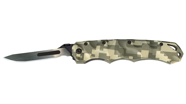 Picture of Havalon Knives Piranta-Grn. Digi-Camo Stag