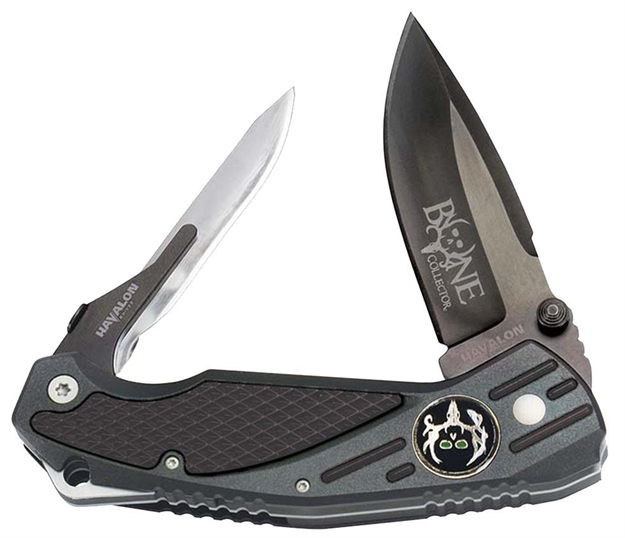Picture of Havalon Xtc-Bcb Bone Collector Folder 3.06" Aus-8 Drop Point Fiberglass Reinforced Nylon Black
