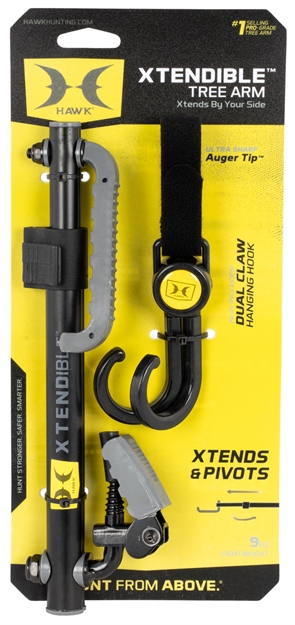 Picture of Hawk Hwkha3020 Xtendible Tree Arm Black Aluminum 8.5"-16.5" 3020Z 855150006910