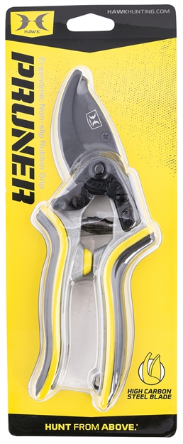 Picture of  Hawk Hwk-Pruner Hand Pruner  Black Tin Finished Sk5 High Carbon Steel Aluminum W/Black & Yellow Tpr Grip Handle 888151029695