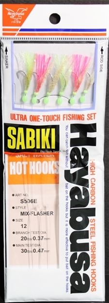 Picture of Hayabusa Mix-Flash Sabiki Rig Sz12 2Us 6Hooks Heavy Leader