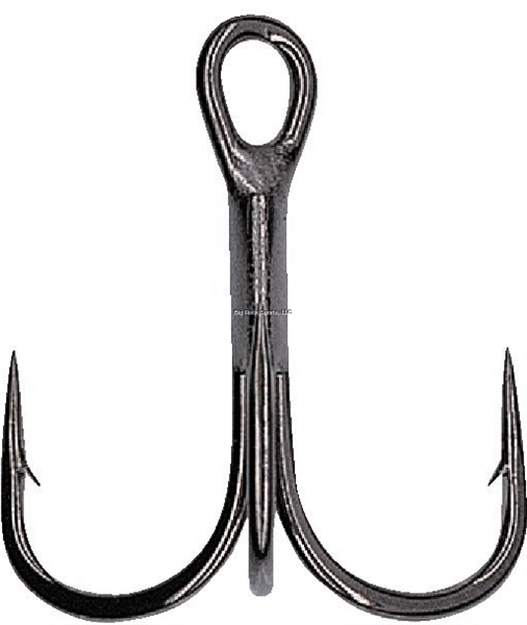 Picture of Hayabusa Tbl930 Premium Treble Hook Size: 2, Color: Black Nickel 6/Pack