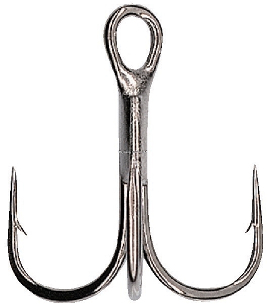 Picture of Hayabusa Tbl930 Premium Treble Hook Size: 6, Color: Nickel 6/Pack