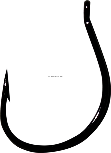 Picture of Hayabusa Wrm201 Medium Wire Wacky Hook, Size: #2, Color Black Nickel 6/Pack