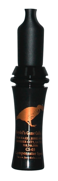 Picture of  Haydel's Game Calls Cs03 Compensator  Open Call Specklebelly Sounds Attracts Geese Black Acrylic 086666600501