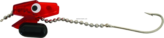 Picture of Head Start Diver Rigging System, 1 3/4 Oz, Translucent Red, Floating, With Hook And Chain