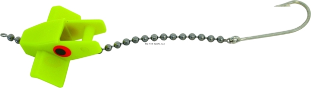 Picture of Head Start Surface Runner Bird/Skip Rigging System, Neon Yellow, With Hook And Chain