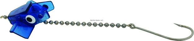 Picture of Head Start Surface Runner Bird/Skip Rigging System, Translucent Blue, With Hook And Chain