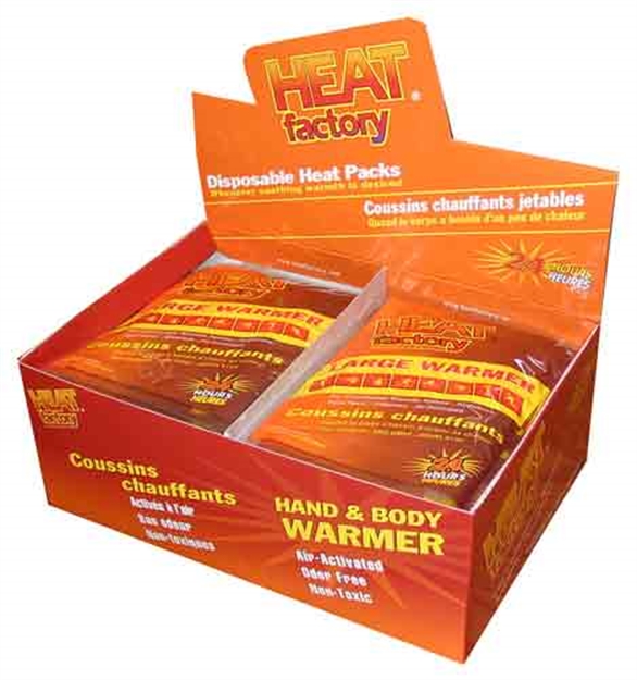 Picture of Heat Factory, Inc. Factory Body Warmer Large 30 Single Unit Pack 20+ Hours