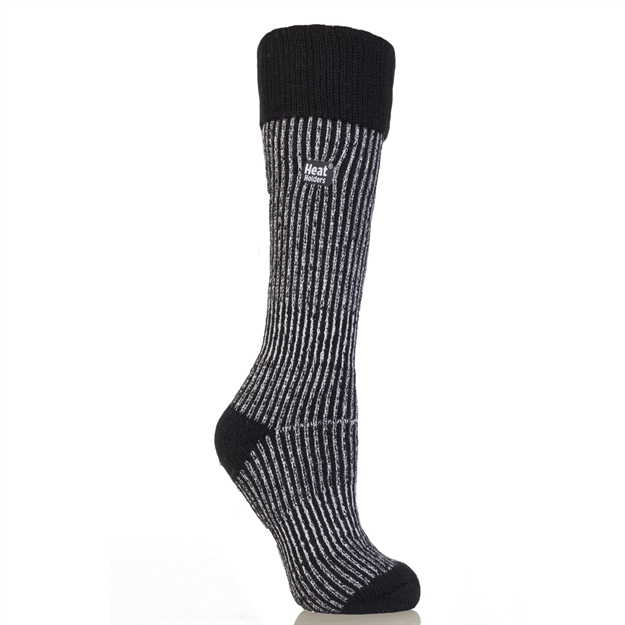 Picture of Heat Holder Sock Boot Ladies - Mid Brown / Cream