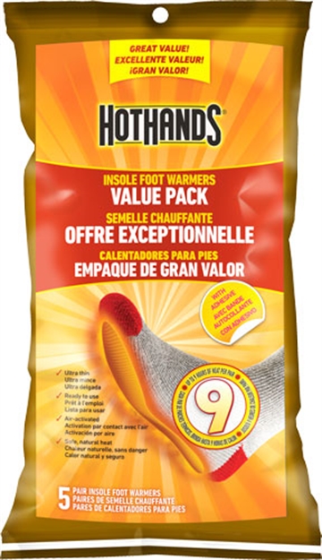 Picture of Heatmax Insole Foot Warmer 5 Pairs Per Bag 9 Hour W/Adhsv HFINS5