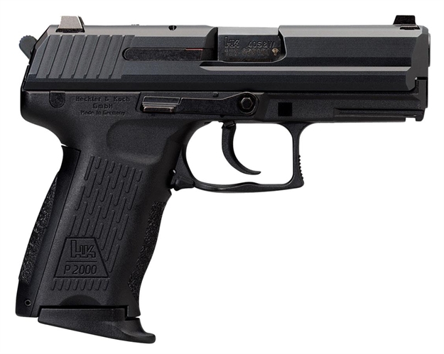 Picture of Heckler & Koch 704203Lela5 P2000 V3 *Ca/Ma Compliant* 
40 Smith & Wesson (S&W) Single/Double 3.66" 10+1 Black Polymer Grip Black Slide