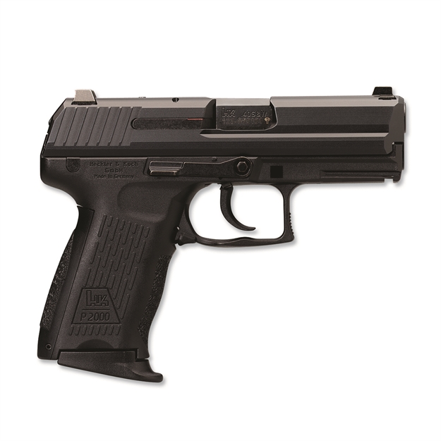 Picture of  Heckler & Koch 81000047 P2000 V2 Lem 40 S&W 10+1 3.66" Black Hammer Forged Barrel, Black Serrated Steel Slide, Black Polymer Frame W/Picatinny Rail, Black W/Interchangeable Backstrap Grip, Ambidextrous